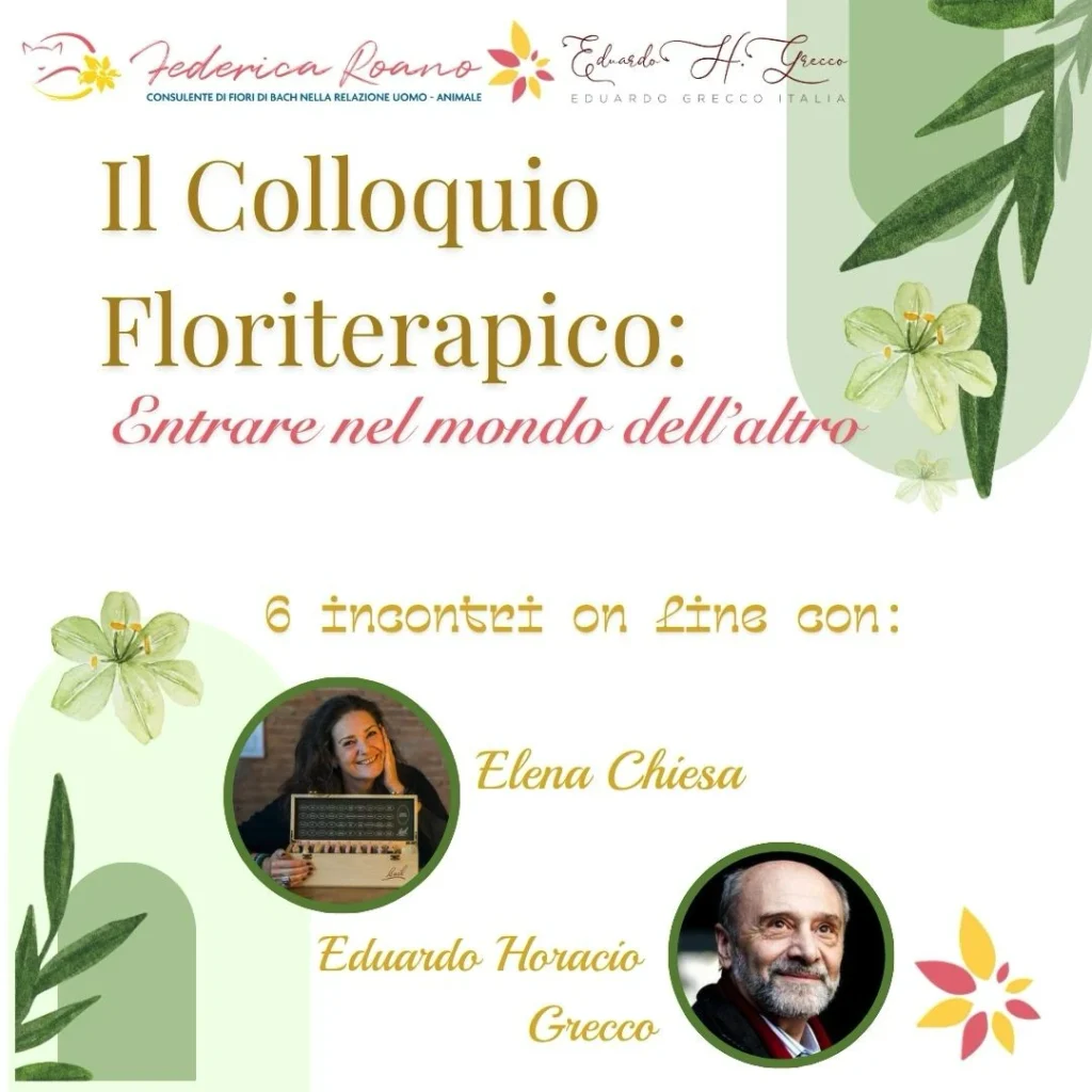 Il colloquio floriterapico -Eduardo Grecco e Elena Chiesa