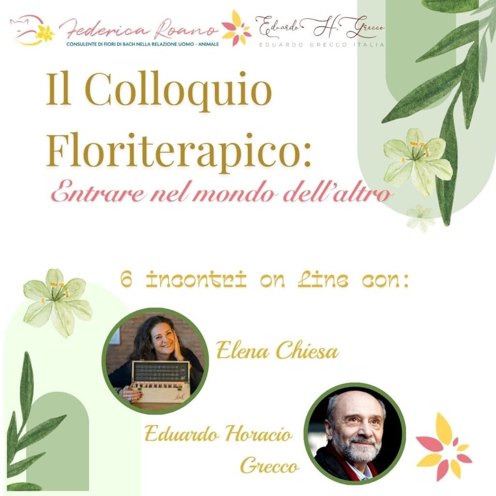 Il colloquio floriterapico -Eduardo Grecco e Elena Chiesa