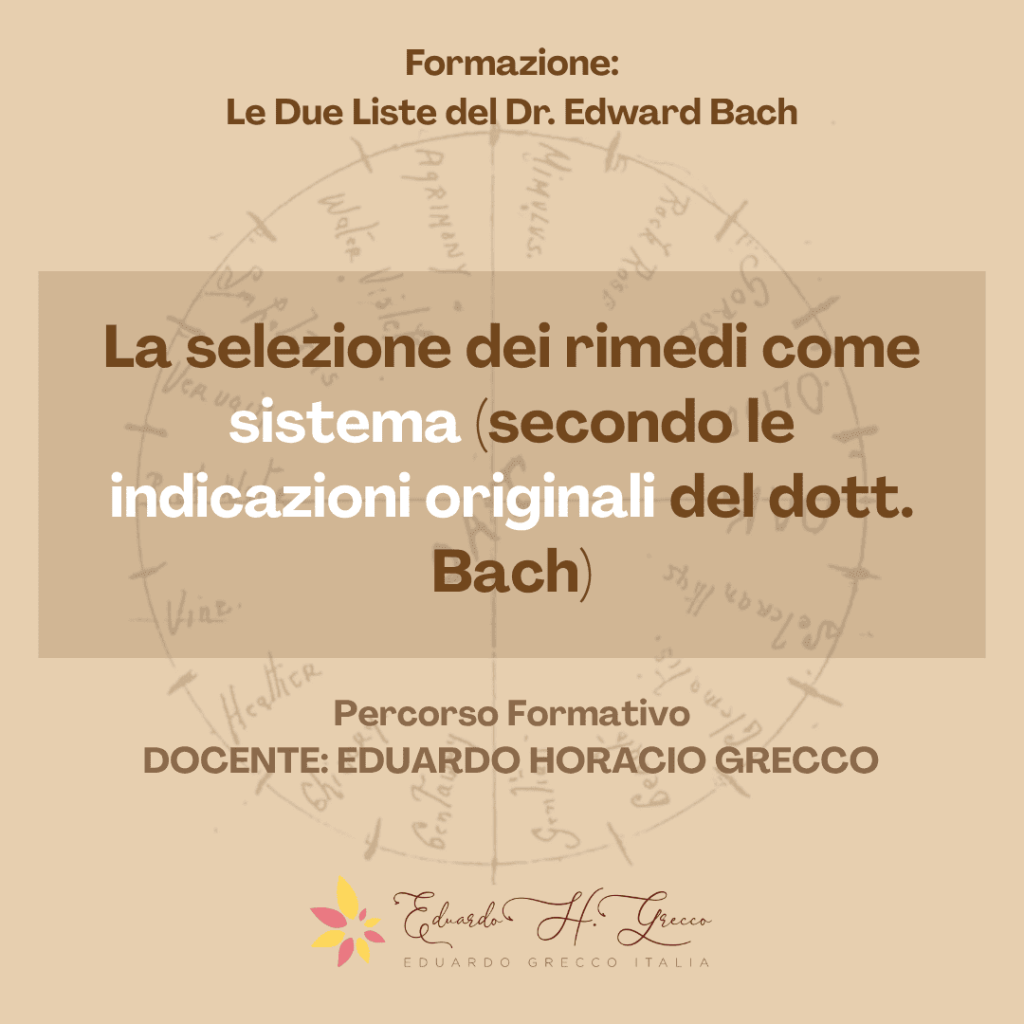Le Due Liste del dottor Bach formazione di Eduardo Grecco